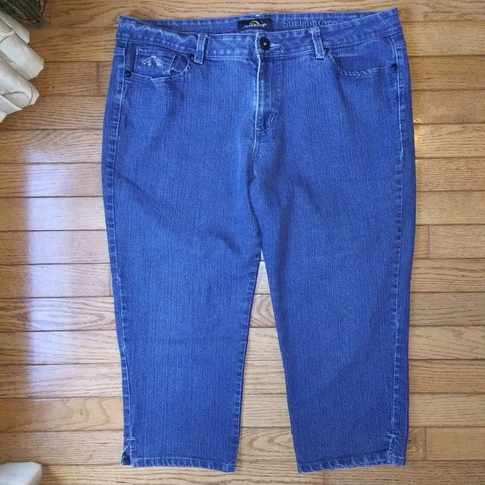 ⭐Sz 16 Jordache straight crop jeans